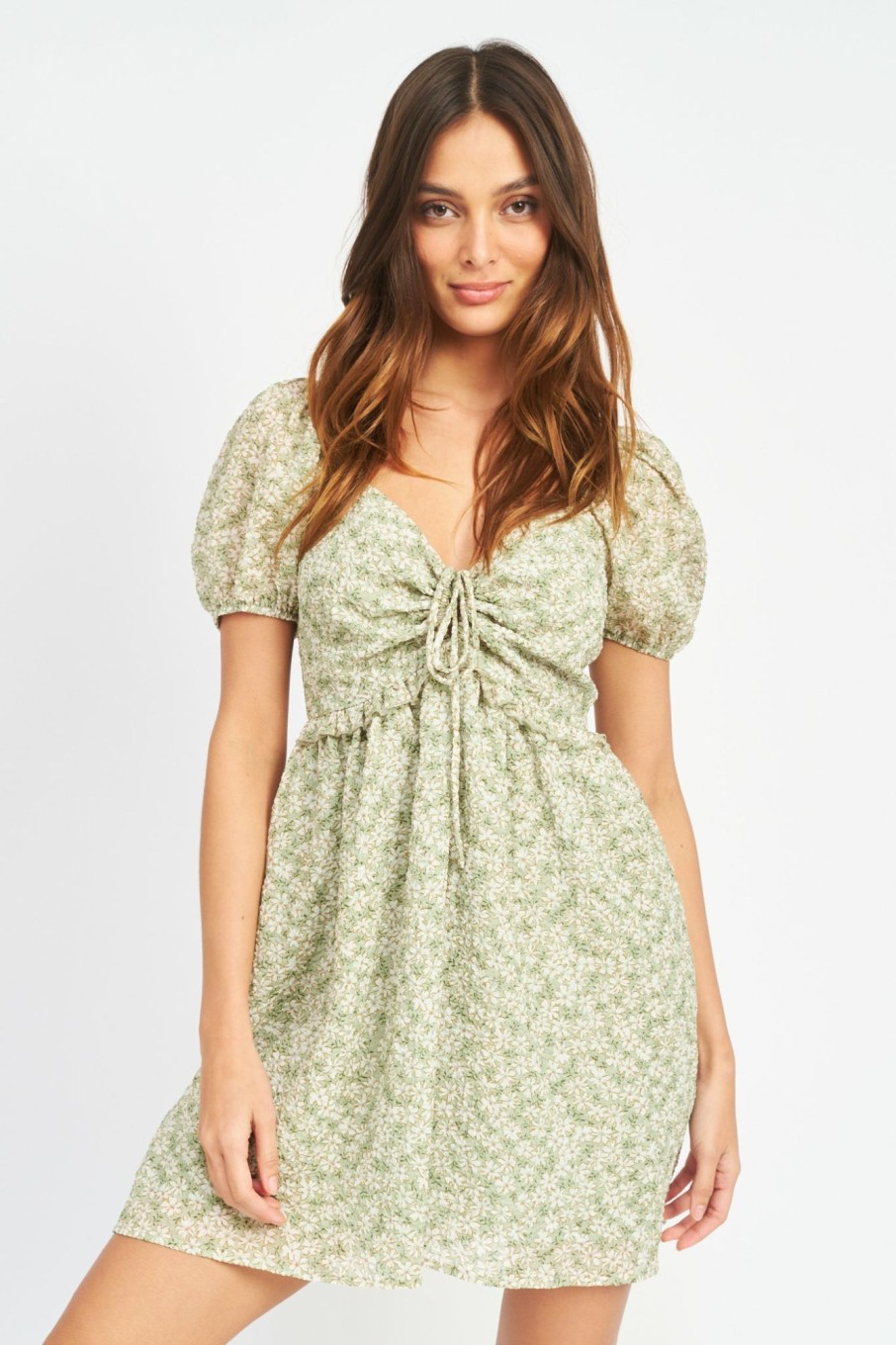 Dresses Emory Park Clothing | Gemma Mini Dress Sage * Emorywear